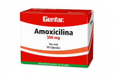 Amoxicilina 500 mg Caja x 50 Cápsulas – Antibiótico