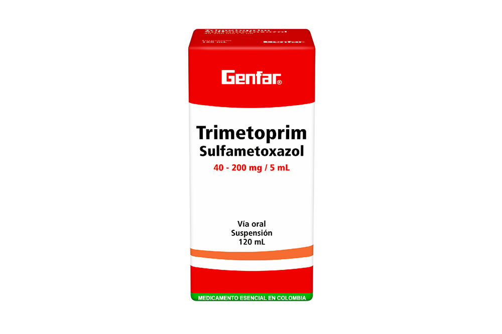 Trimetoprim Sulfametoxazol Caja Con Frasco Con 120 mL - Genfar