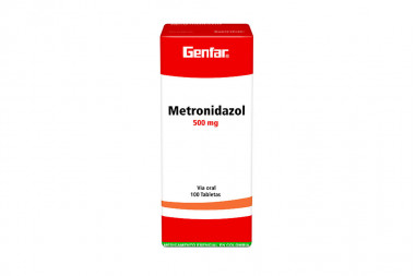 Metronidazol 500 mg Caja Con 100 Tabletas