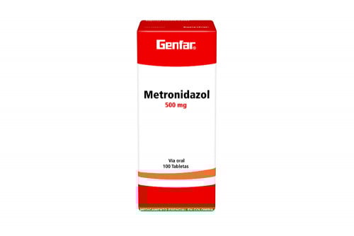 Metronidazol 500 mg Caja Con 100 Tabletas