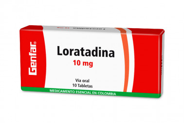 Loratadina 10 mg Caja Con 10 Comprimidos