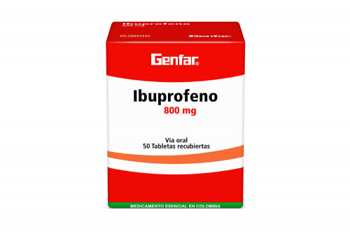 Ibuprofeno 800 Mg Caja X 50...