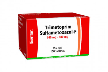 Trimetoprim Sulfametoxazol-F 160 / 800 mg Caja Con 100 Tabletas