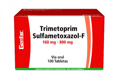 Trimetoprim Sulfametoxazol-F 160 / 800 mg Caja Con 100 Tabletas