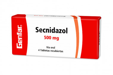 Secnidazol 500 mg Caja Con 4 Tabletas Recubiertas - Genfar