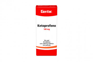 Ketoprofeno 100 mg Caja Con 30 Tabletas Recubiertas