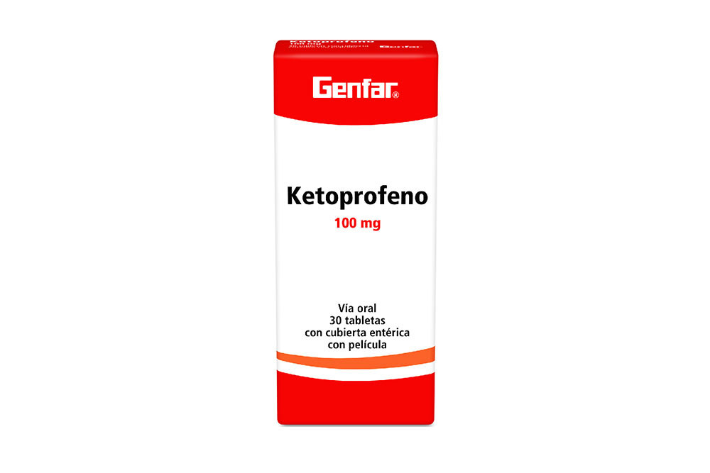 Ketoprofeno 100 mg Caja Con 30 Tabletas Recubiertas