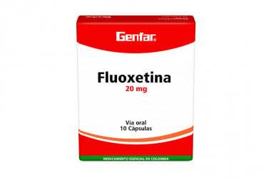 Fluoxetina 20 mg Caja Con 10 Cápsulas
