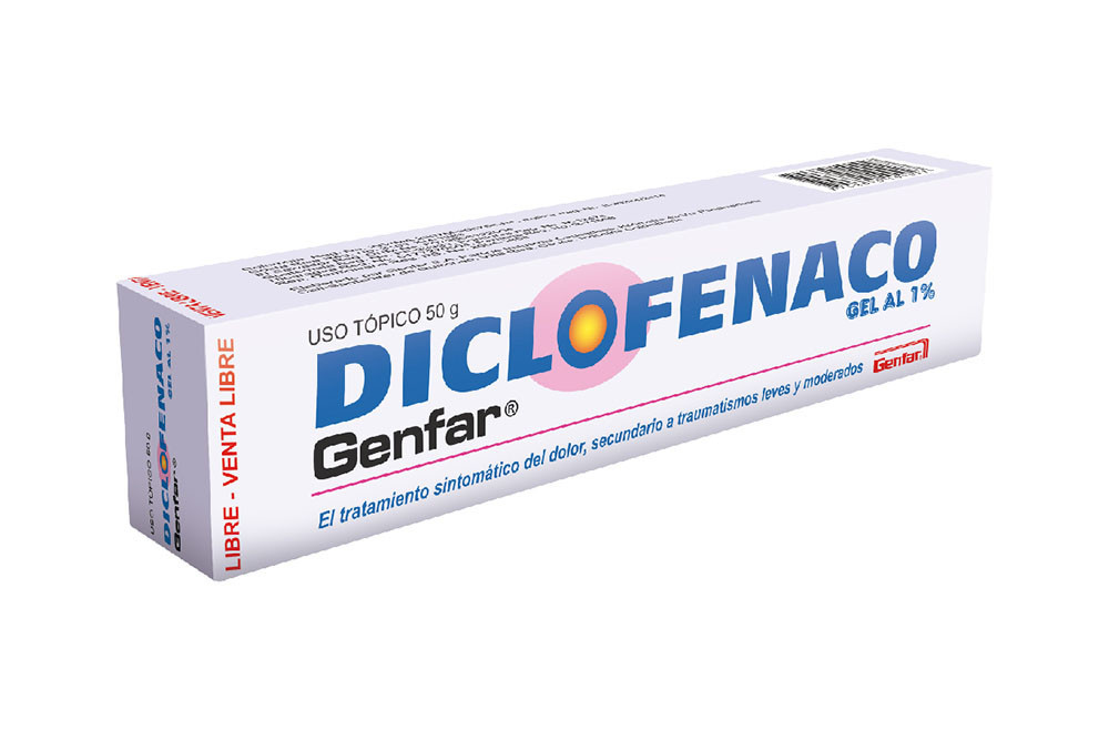 Diclofenaco En Gel 1% Caja Con Tubo Con 50 g
