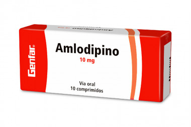 Amlodipino 10 mg Caja Con 10 Comprimidos 