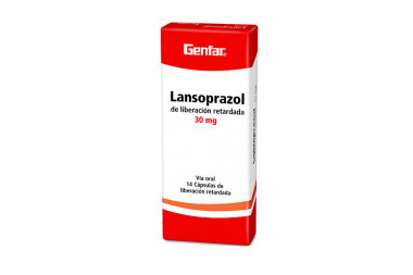 Lansoprazol 30 mg Caja Con 14 Cápsulas de Liberación Retardada