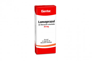 Lansoprazol 30 mg Caja Con 14 Cápsulas de Liberación Retardada