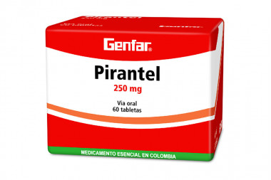 Pirantel 250 mg Caja Con 60 Tabletas