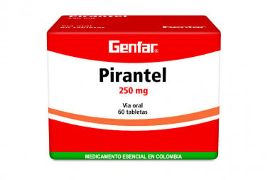 Pirantel 250 mg Caja Con 60 Tabletas