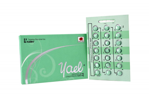 Yael 2 / 0.03 mg Caja Con 21 Tabletas Recubiertas
