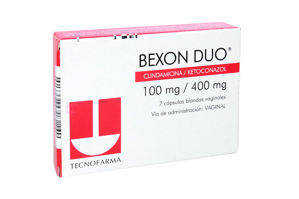 Bexon Duo 100 / 400 mg Caja Con 7 Cápsulas Vaginales 