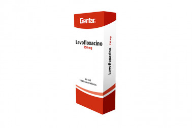 Levofloxacino 750 mg Caja Con 5 Tabletas Recubiertas