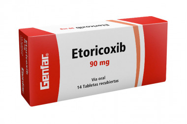 Etoricoxib 90 mg Caja Con 14 Tabletas Recubiertas