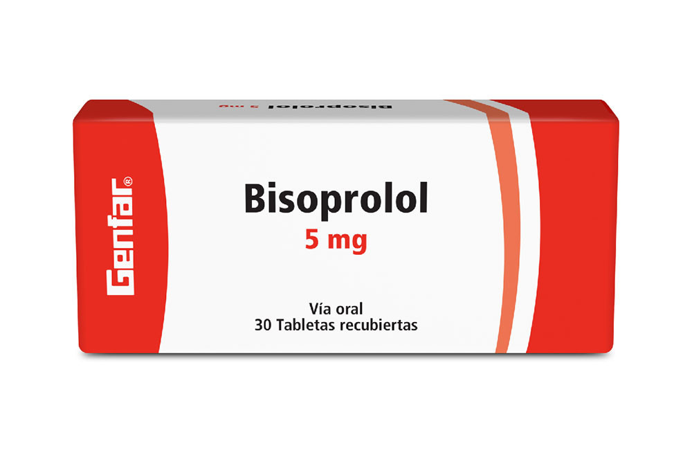 Bisoprolol 5 mg Caja Con 30 Tabletas Recubiertas
