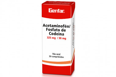Acetaminofén 325 / 30 mg Caja Con 30 Comprimidos 