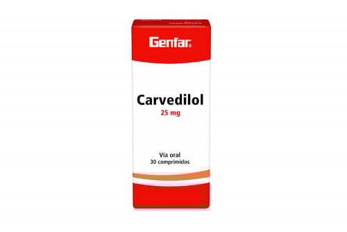Carvedilol 25 Mg Caja Con...