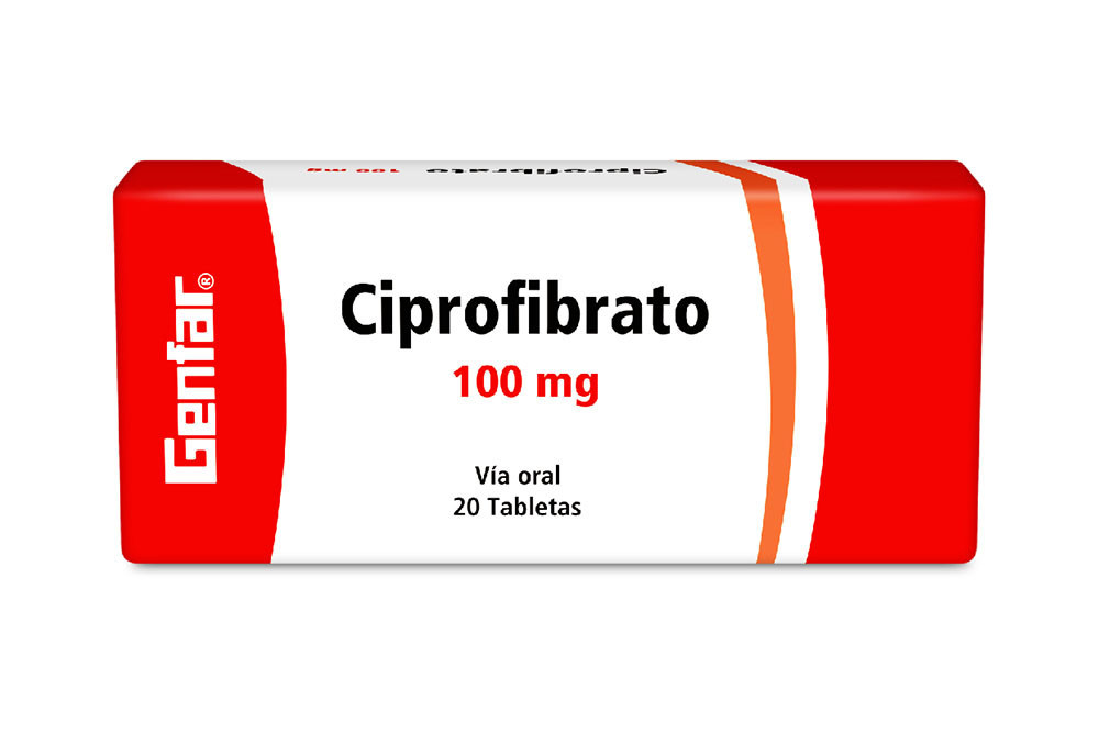 Ciprofibrato 100 mg Caja Con 20 Tabletas