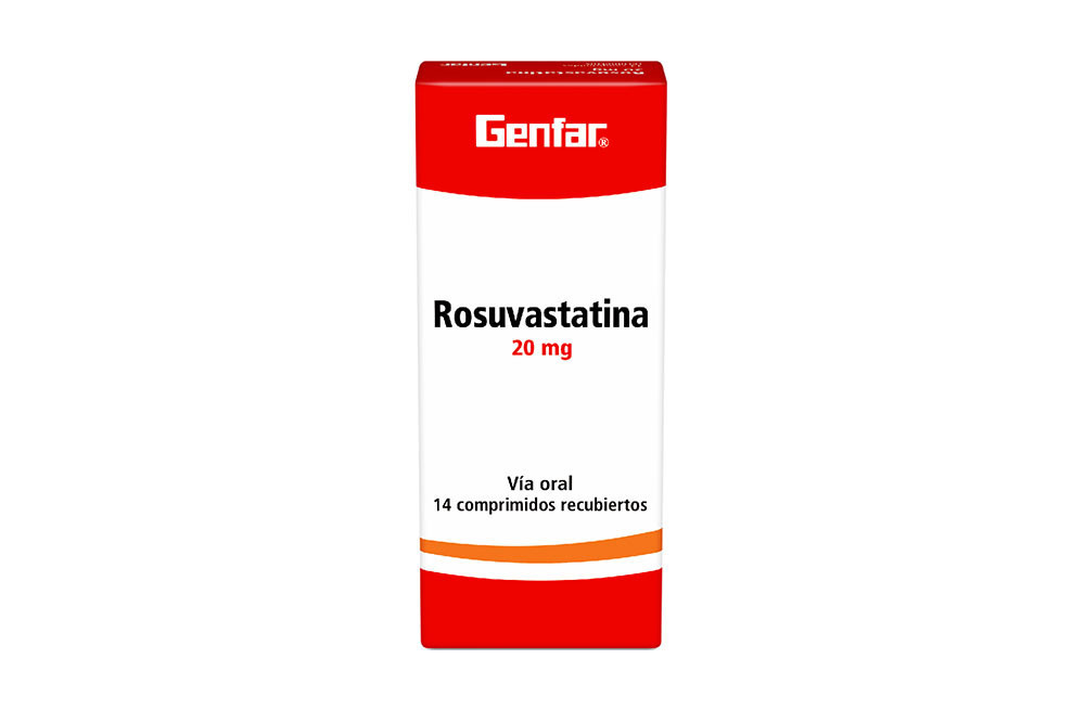 Rosuvastatina 20 mg Caja Con 14 Comprimidos Recubiertos