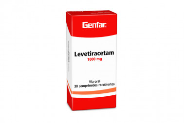 Levetiracetam 500 mg Caja Con 30 Comprimido Recubiertos