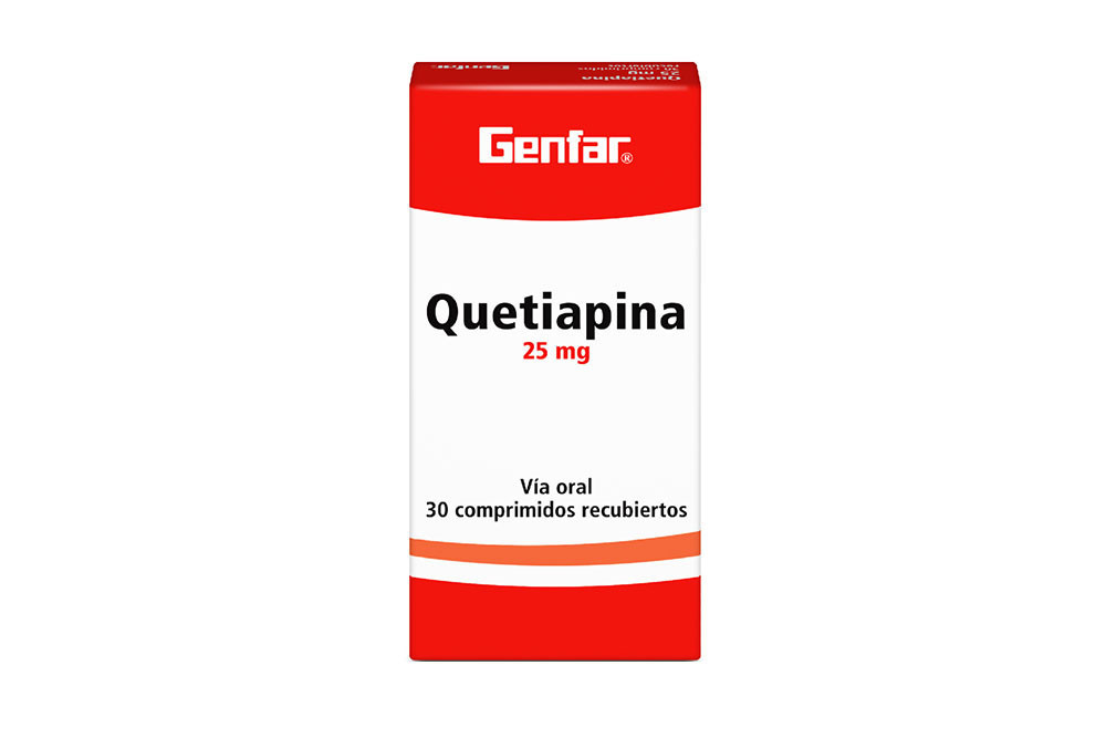 Quetiapina 25 Mg 30 comprimidos recubiertos