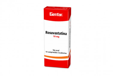 Rosuvastatina 10 mg Caja Con 14 Comprimidos Recubiertos