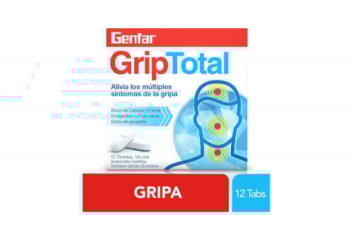 Genfarfrip 500 / 5 / 10 mg Caja Con  12 Tabletas