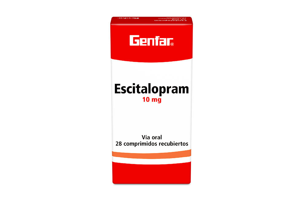 Escitalopram 10 mg Caja Con 28 Comprimidos Recubiertos 