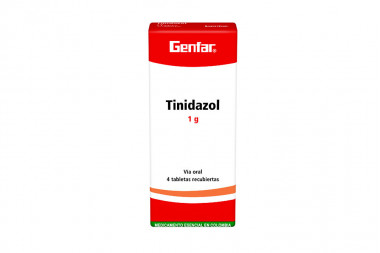 Tinidazol 1 g Caja Con 4...
