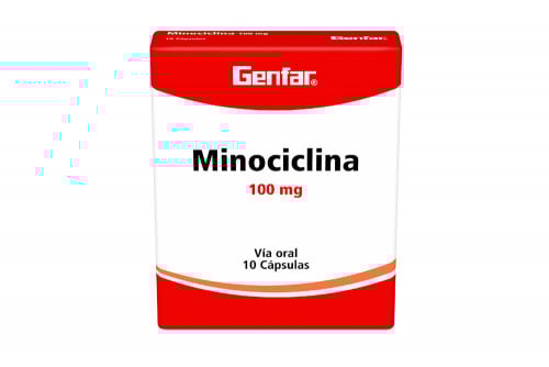 Minociclina 100 mg Caja Con 10 Cápsulas
