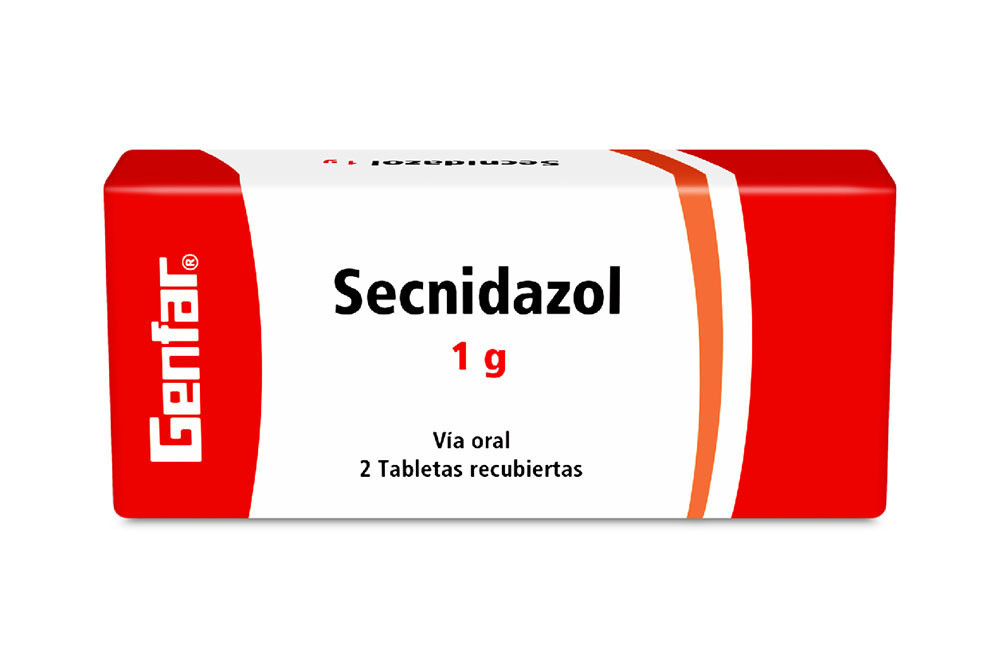 Secnidazol 1 g Caja Con 2 Tabletas Recubiertas