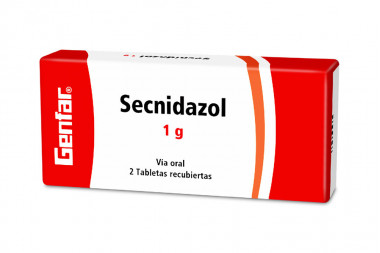 Secnidazol 1 g Caja Con 2 Tabletas Recubiertas