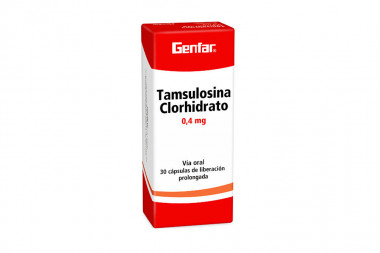 Tamsulosina Clorhidrato 0.4 mg Caja Con 30 Cápsulas