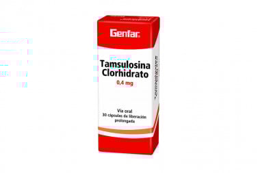 Tamsulosina Clorhidrato 0.4 Mg Caja Con 30 Cápsulas