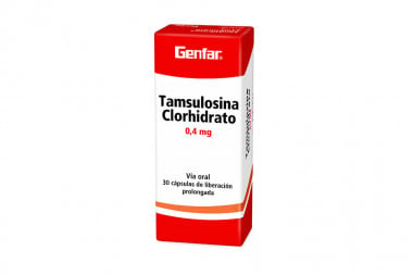 Tamsulosina Clorhidrato 0.4 mg Caja Con 30 Cápsulas