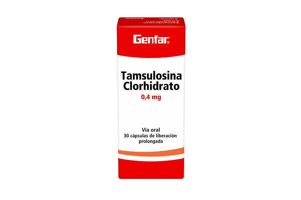 Tamsulosina Clorhidrato 0.4 mg Caja Con 30 Cápsulas