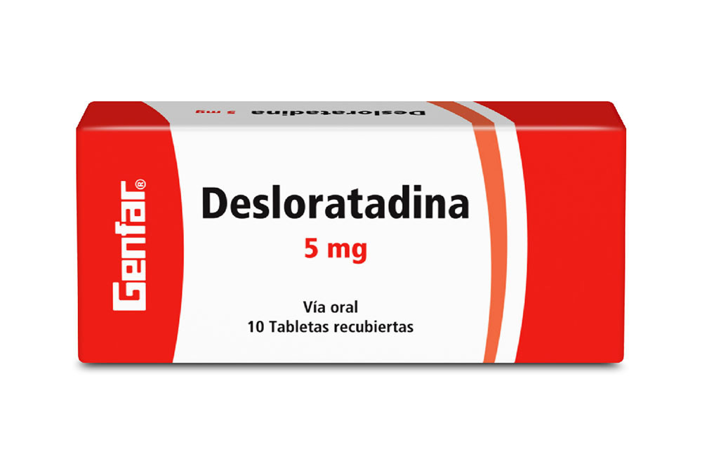 Desloratadina 5 mg Caja Con 10 Comprimidos Recubiertos - Genfar