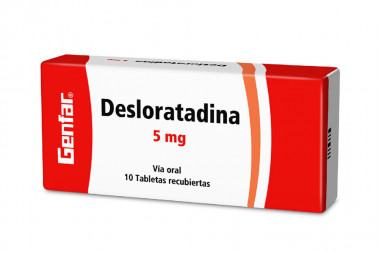 Desloratadina 5 mg Caja Con 10 Comprimidos Recubiertos - Genfar
