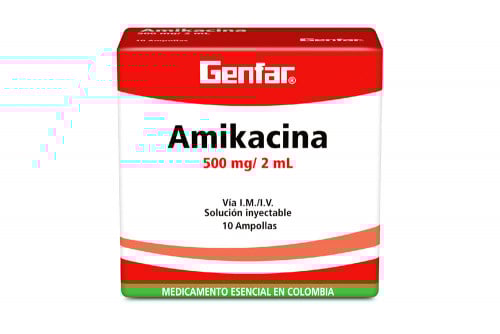 Amikacina 500 Mg / 2 Ml...