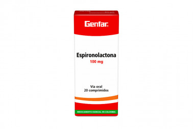Espironolactona 100 mg Caja...