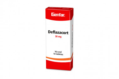 Deflazacort Genfar 30 mg Caja Con 10 Tabletas