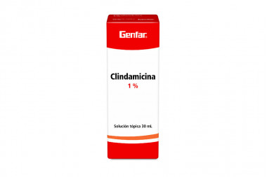 Clindamicina Solución Tópica 1 % Caja Con Frasco Con 30 mL