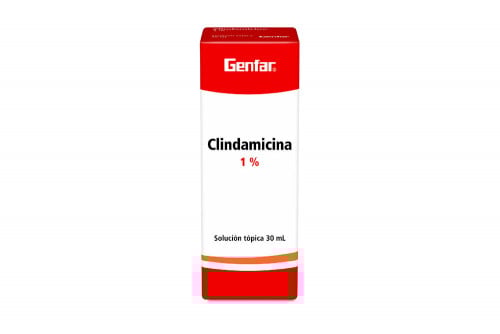Clindamicina Solución Tópica 1 % Caja Con Frasco Con 30 mL