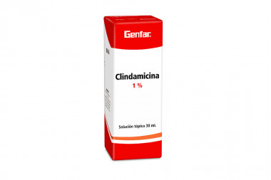 Clindamicina Solución Tópica 1 % Caja Con Frasco Con 30 mL
