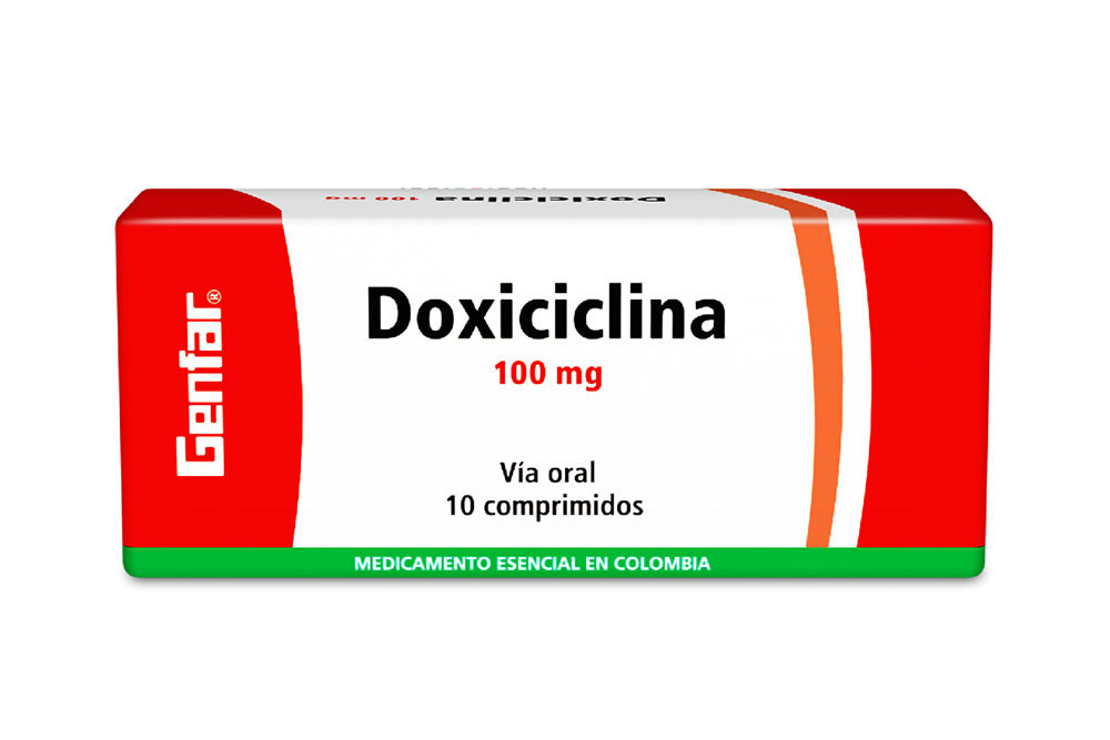 Doxiciclina 100  mg Caja Con 10 Comprimidos