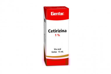 Cetrizina 1 % Gotas Caja Con Frasco Con 15 Ml